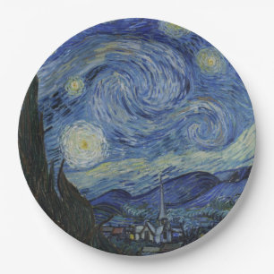 Assiettes En Carton Nuit étoilée par Vincent Van Gogh