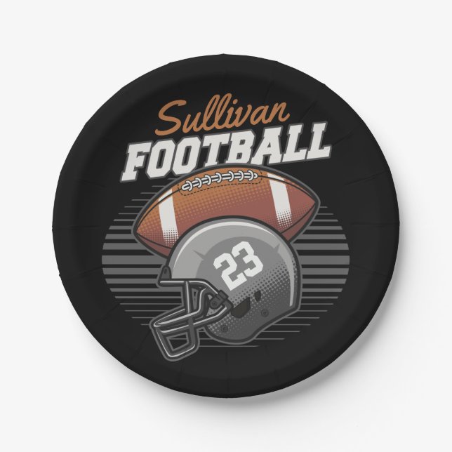 Assiettes En Carton Number Helmet (Devant)