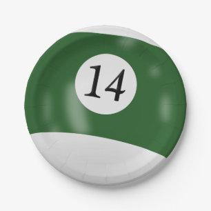 Assiettes En Carton Numéro 14 billiard