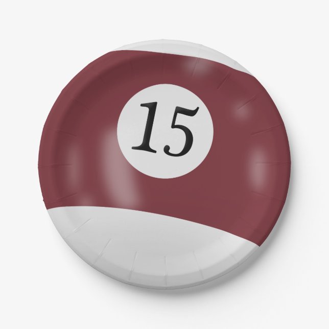 Assiettes En Carton Numéro 15 billiard (Devant)