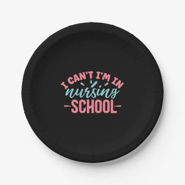 Assiettes En Carton Nurse Gift | I Am In Nursing School (Devant)