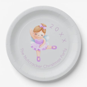 Assiettes En Carton Nutcracker Sucre Plum Fée Noël