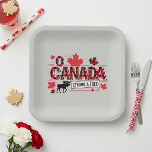 Assiettes En Carton Ô Canada Fort & Libre ID1314