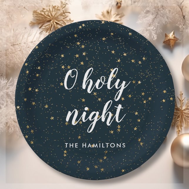 Assiettes En Carton O Étoile de Noël de la Saint-Nuit (Créateur téléchargé)