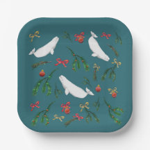 O Noël Beluga Baleine Illustration Vacances