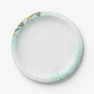 Assiettes En Carton Océan
