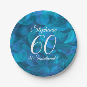 Assiettes En Carton Ocean Blue 60 et fête d'anniversaire sensationnell