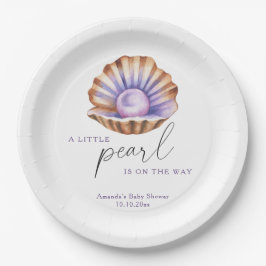 Assiettes En Carton Ocean Little Pearl Under The Sea Baby Shower