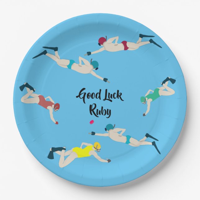 Assiettes En Carton Octopush (Devant)