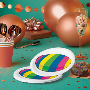 Assiettes En Carton Oeuf coloré