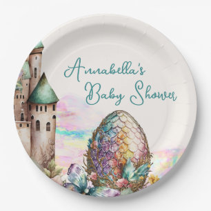 Assiettes En Carton Oeuf de dragon de bébé Fairytale
