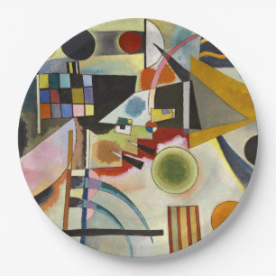Assiettes En Carton Oeuvre Abstraite de Kandinsky