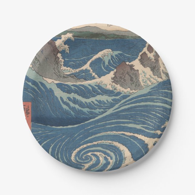 Assiettes En Carton Oeuvre japonaise de Naruto Whirlpool (Devant)
