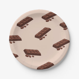 Assiettes En Carton Offrez-vous des lisses de chocolat avec plaque de