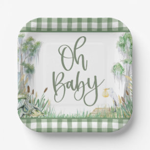 Assiettes En Carton Oh Baby Bayou Baby shower de marais