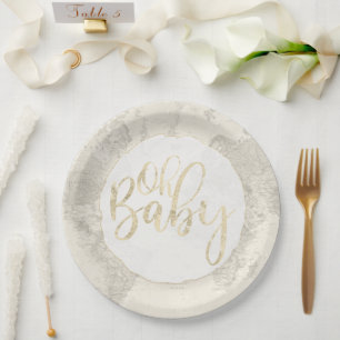 Assiettes En Carton Oh Baby Papier Plaques
