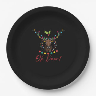 Assiettes En Carton Oh Cerf Moderne Esthétique