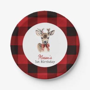 Assiettes En Carton Oh Deer Christmas Deer Anniversaire