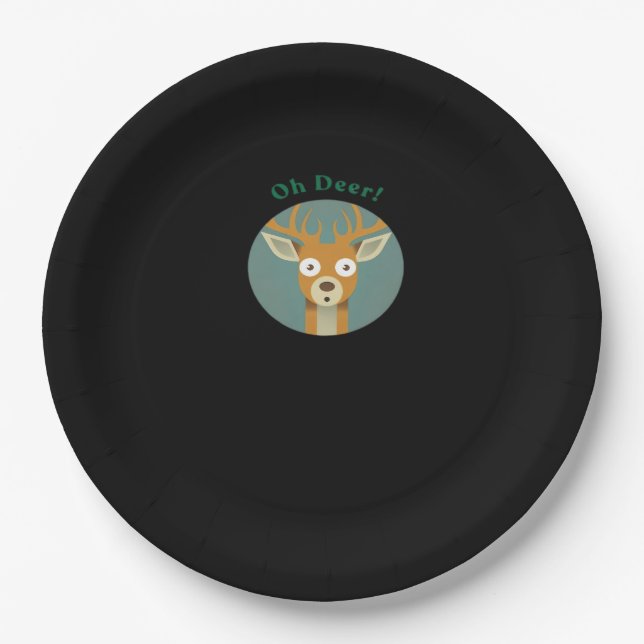 Assiettes En Carton Oh Deer Creative Style  (Devant)
