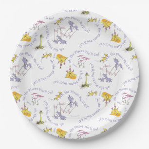 Assiettes En Carton Oh, les Endroits que tu vas Aller !