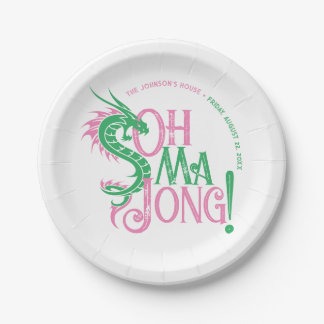 Assiettes En Carton Oh Mah Jong ! | Mah-Jongg