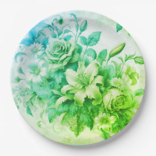 Assiettes En Carton Oh Mon Test Floral Perfection