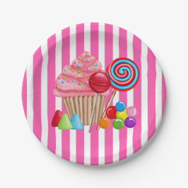 Assiettes En Carton Oh plaques à papier douces de Candyland