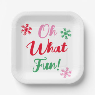 Assiettes En Carton Oh Quel Amusant ! Festif moderne Noël fête
