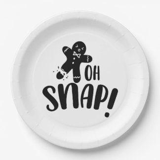 Assiettes En Carton Oh Snap Cookie Xmas