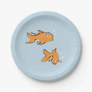 Assiettes En Carton Oiseau blanc