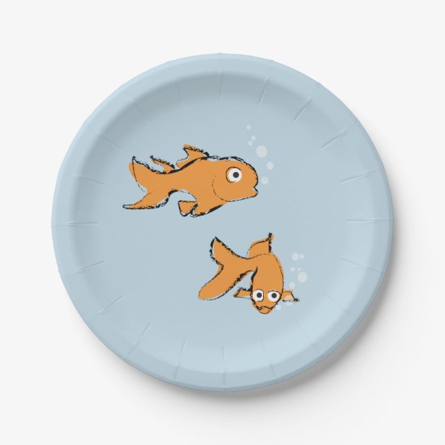 Assiettes En Carton Oiseau blanc (Devant)