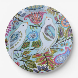 Assiettes En Carton Oiseaux de papier I