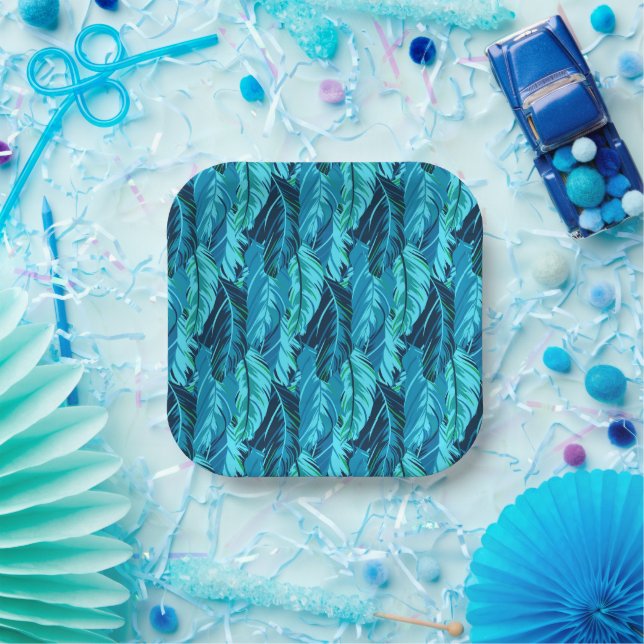 Assiettes En Carton Oiseaux tropicaux (Fête)
