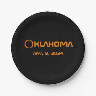 Assiettes En Carton Oklahoma 2024 Éclipse solaire totale