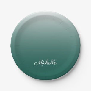 Assiettes En Carton ombre vert