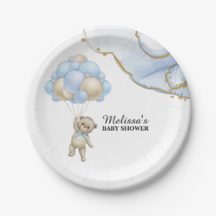 Assiettes En Carton On peut attendre le dessert baby shower
