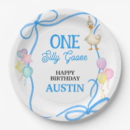 Assiettes En Carton One Silly Goose Boys First Birthday
