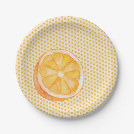 Assiettes En Carton Orange