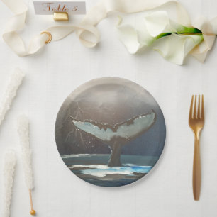 Assiettes En Carton Orca Tail