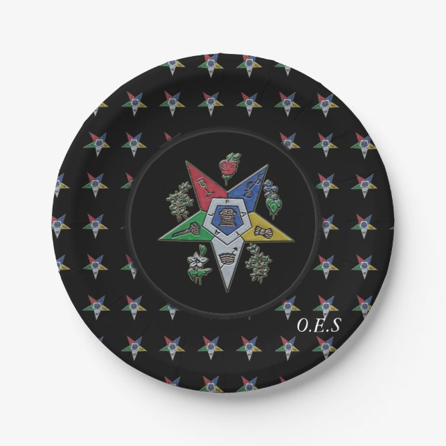 Assiettes En Carton Ordre De L'Étoile Orientale (Devant)