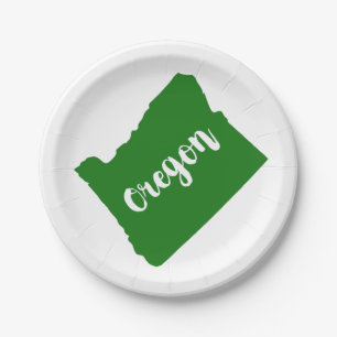 Assiettes En Carton Oregon State Green