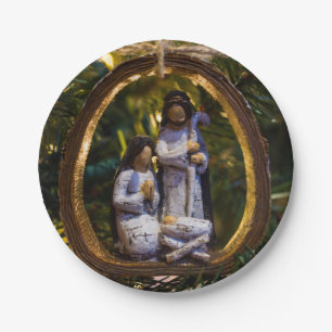 Assiettes En Carton Ornement de la Nativité