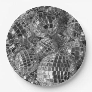 Assiettes En Carton Ornements de boule de disco
