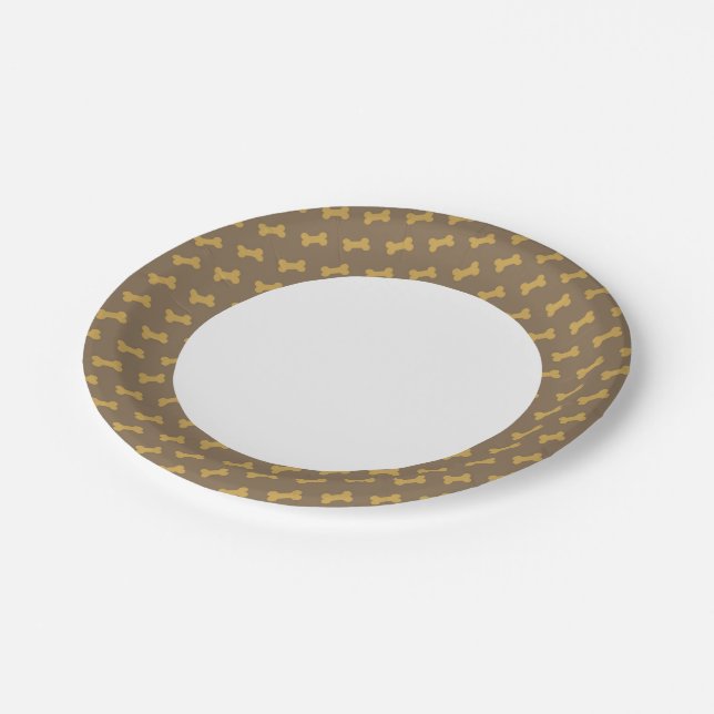 Assiettes En Carton os pour la texture du chien (Angle)