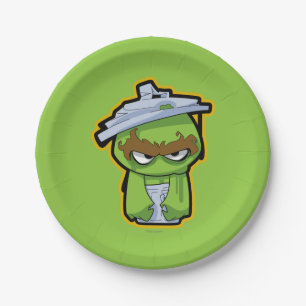 Assiettes En Carton Oscar le Grouch Zombie