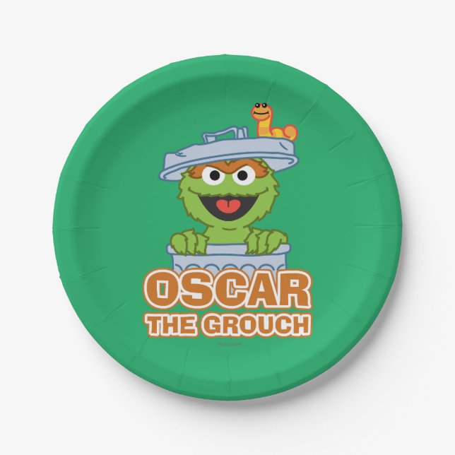 Assiettes En Carton Oscar the Grouch Classic Style (Devant)