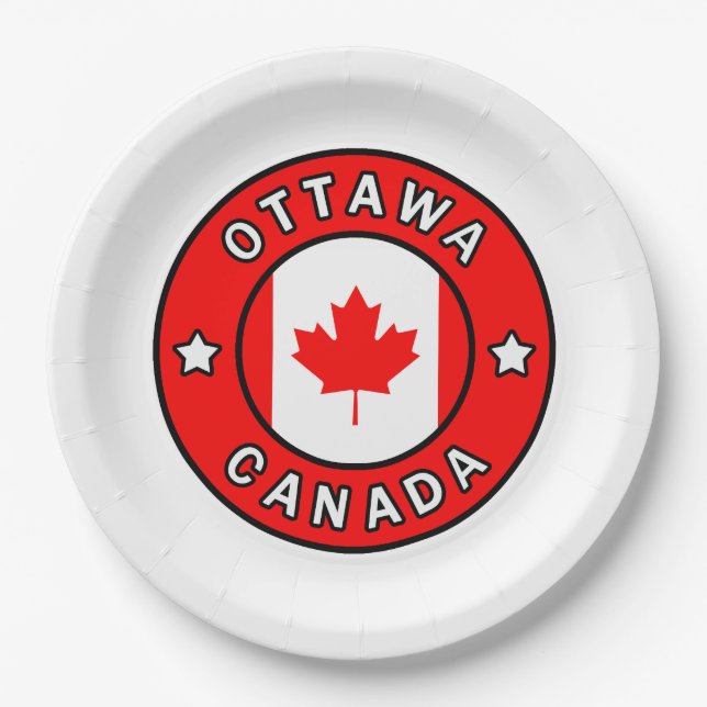 Assiettes En Carton Ottawa Canada (Devant)