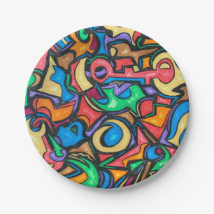 Assiettes En Carton Où Avez-Vous Caché L'Art Abstrait De Bonbons ?