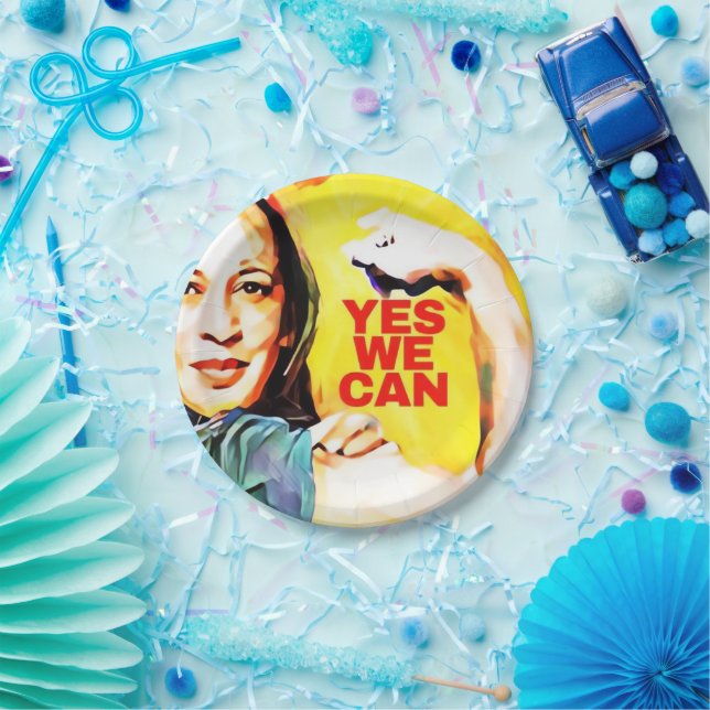 Assiettes En Carton Oui - Kamala Harris Tim Walz Election 2024 (Fête)