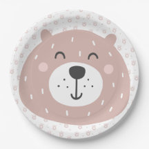 Ours Brown mignon - Plaques Anniversaires de enfan